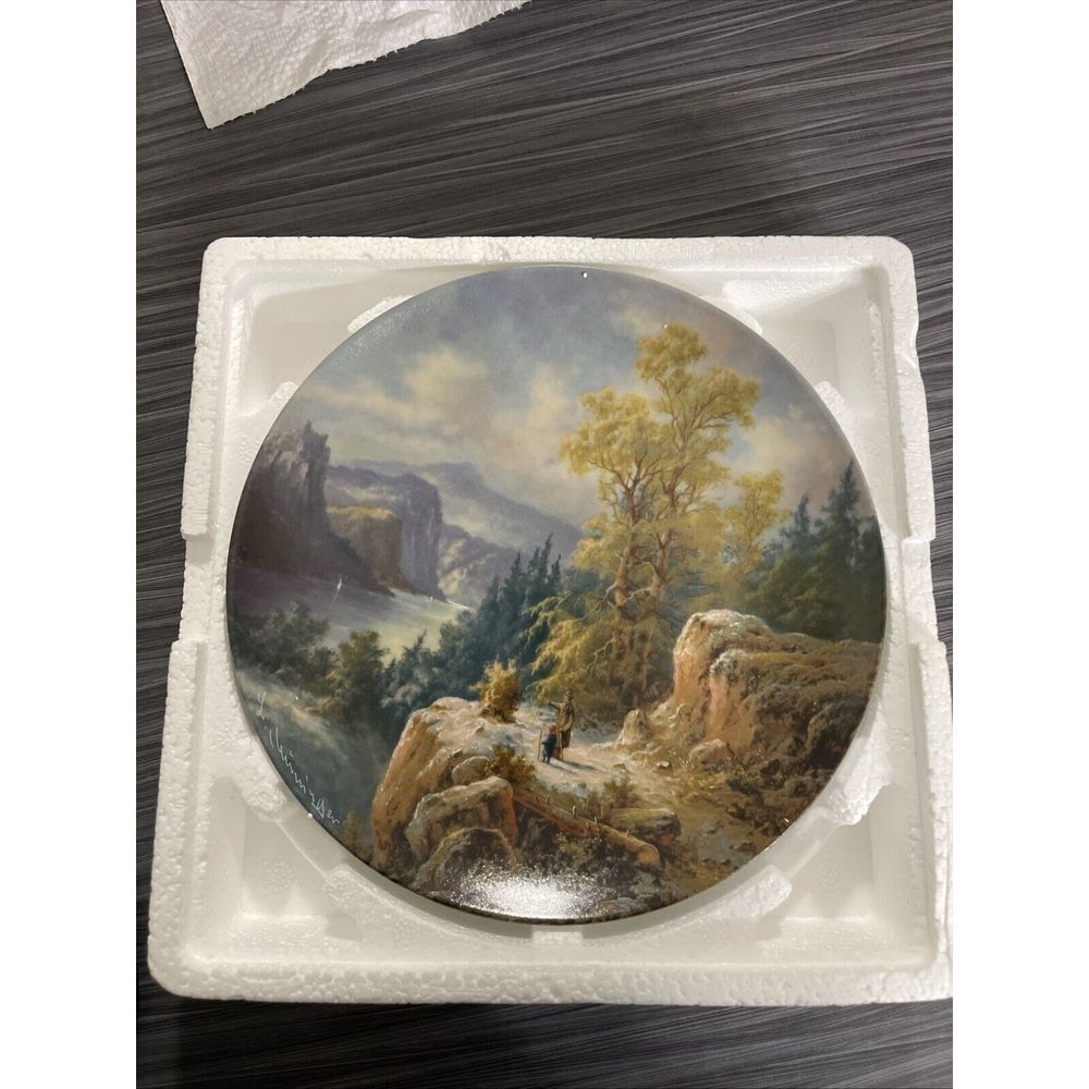 Ludwig Muninger Furstenberg Plate Dad‎ & Son Wall Hanging Bradex  1988 @J #01